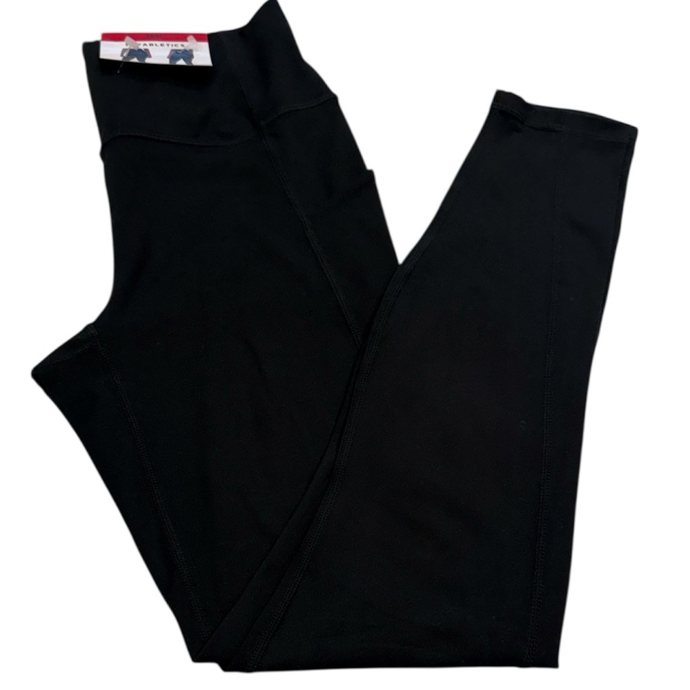 Fabletics Black Leggings - side pockets